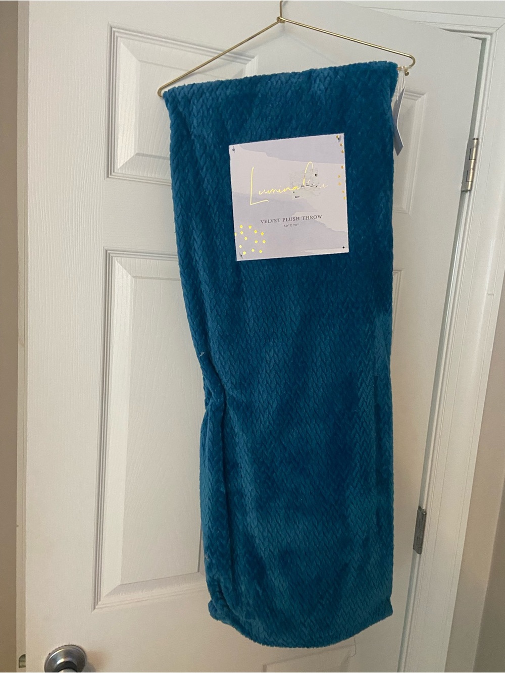 Velvet Plush Throw Blanket - Teal